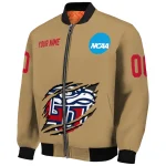 custom liberty flames claw effect beige bomber jacket best selling