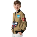 custom liberty flames claw effect beige bomber jacket best selling