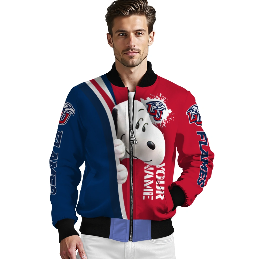 custom liberty flames snoopy head red bomber jacket high quality custom liberty flames snoopy head red bomber jacket high quality