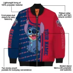 custom liberty flames stitch laughing red bomber jacket best selling
