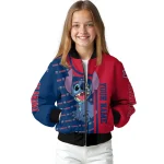 custom liberty flames stitch laughing red bomber jacket best selling