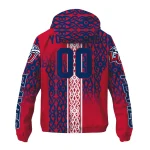 custom liberty flames tribal swirls red windbreaker jacket best selling
