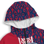 custom liberty flames tribal swirls red windbreaker jacket best selling