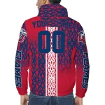 custom liberty flames tribal swirls red windbreaker jacket best selling