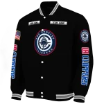 custom los angeles clippers american flag skull black varsity jacket best selling