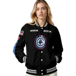 custom los angeles clippers american flag skull black varsity jacket best selling