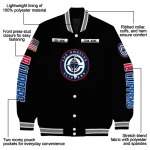 custom los angeles clippers american flag skull black varsity jacket best selling