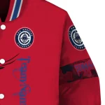 custom los angeles clippers tribal deer art red varsity jacket best selling