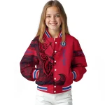 custom los angeles clippers tribal deer art red varsity jacket best selling