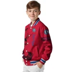 custom los angeles clippers tribal deer art red varsity jacket best selling