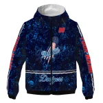 custom los angeles dodgers shards cluster blue windbreaker jacket best selling