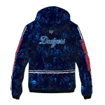 custom los angeles dodgers shards cluster blue windbreaker jacket best selling