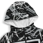 custom los angeles kings brushstroke pattern black windbreaker jacket best selling