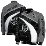 custom los angeles kings electric flash black varsity jacket best selling