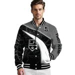 custom los angeles kings electric flash black varsity jacket best selling