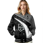 custom los angeles kings electric flash black varsity jacket best selling