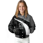 custom los angeles kings electric flash black varsity jacket best selling
