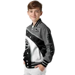 custom los angeles kings electric flash black varsity jacket best selling