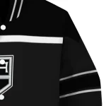custom los angeles kings stripe statement black varsity jacket best selling