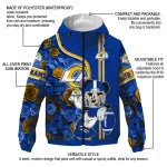 custom los angeles rams football micky mouse blue windbreaker jacket best selling