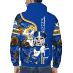 custom los angeles rams football micky mouse blue windbreaker jacket best selling