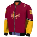 custom louisiana monroe warhawks chevron style red bomber jacket best selling