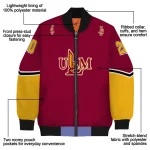 custom louisiana monroe warhawks chevron style red bomber jacket best selling