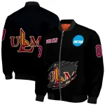 custom louisiana monroe warhawks claw shred black bomber jacket best selling