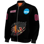 custom louisiana monroe warhawks claw shred black bomber jacket best selling
