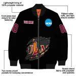 custom louisiana monroe warhawks claw shred black bomber jacket best selling