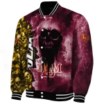 custom louisiana monroe warhawks skull cluster red varsity jacket best selling