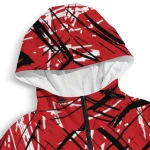 custom louisiana ragin cajuns brushstroke pattern red windbreaker jacket best selling