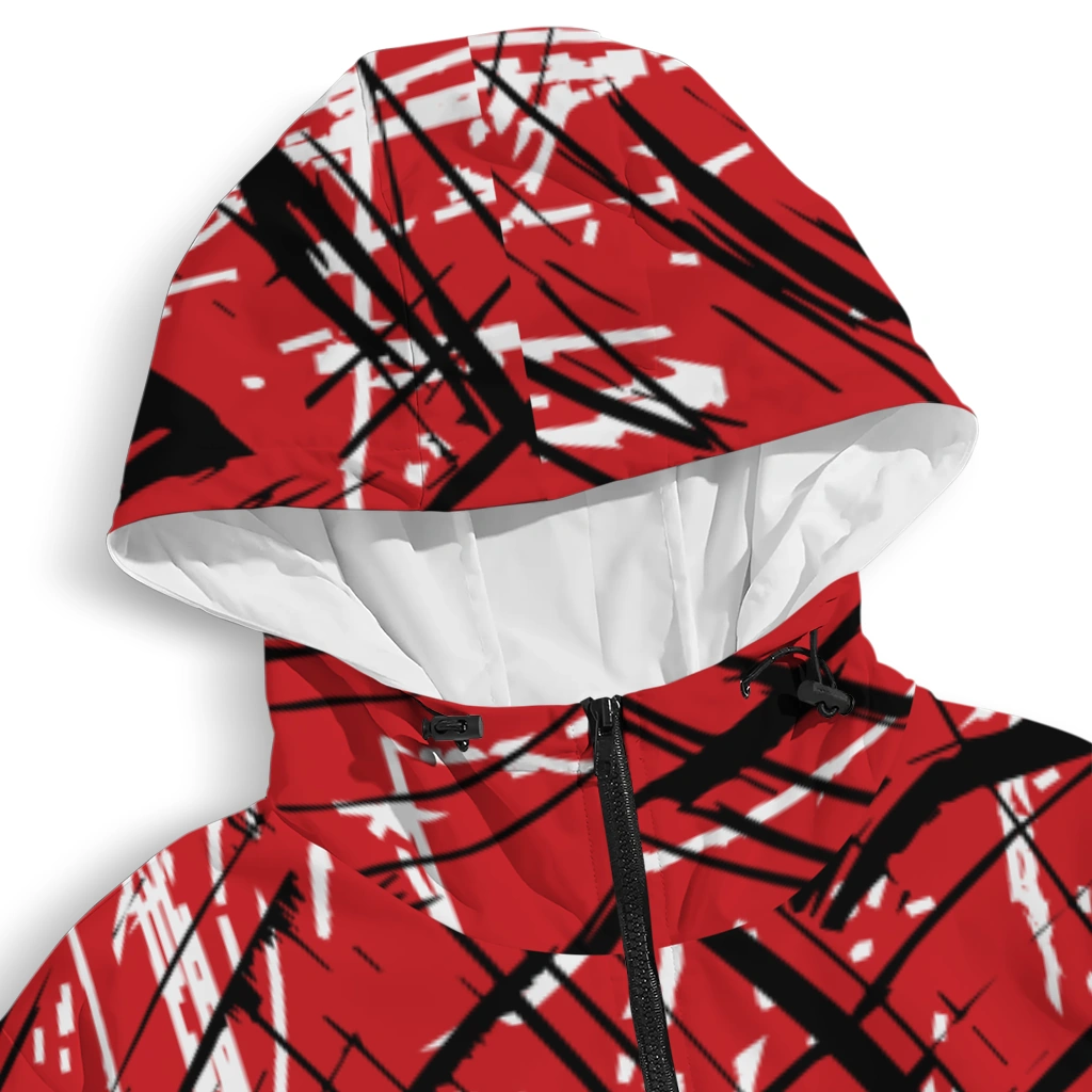 custom louisiana ragin cajuns brushstroke pattern red windbreaker jacket premium grade custom louisiana ragin cajuns brushstroke pattern red windbreaker jacket premium grade