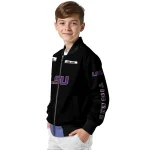 custom lsu tigers american flag skull black bomber jacket best selling