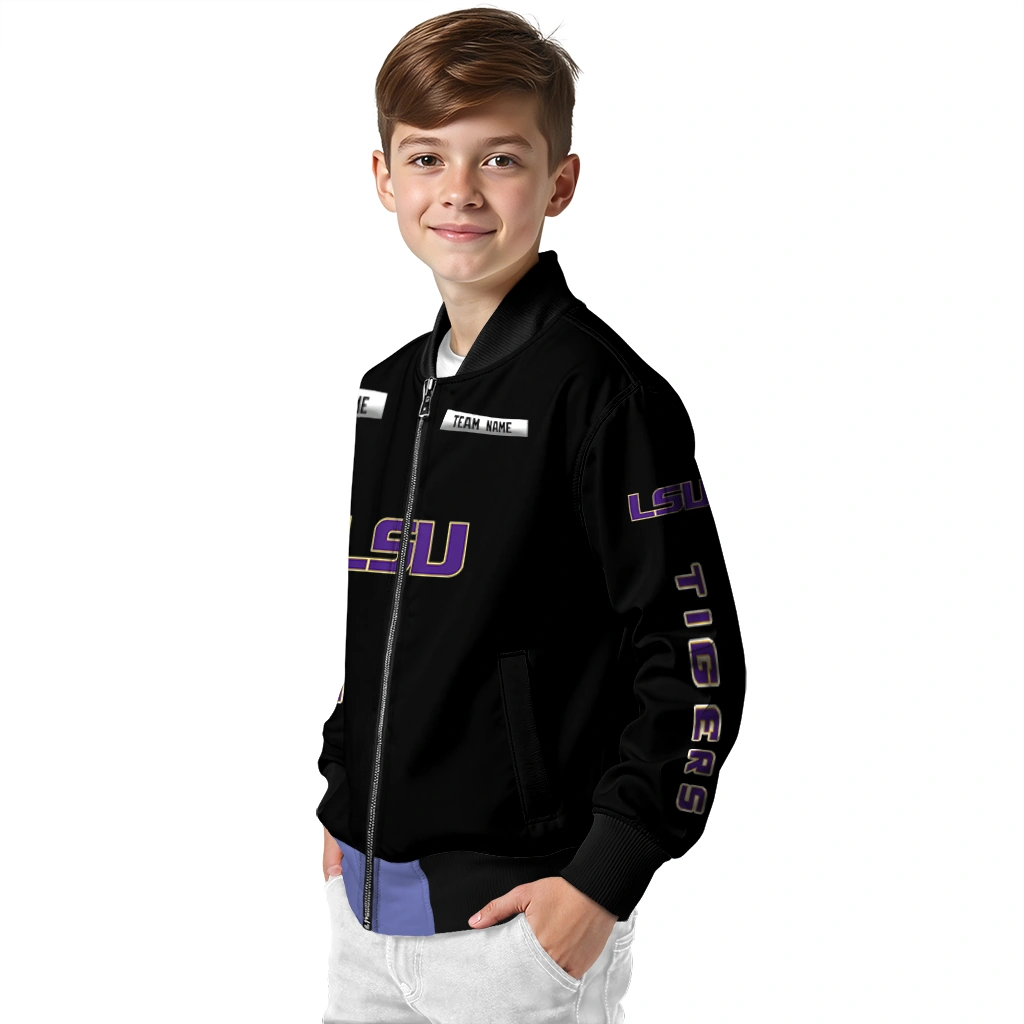 custom lsu tigers american flag skull black bomber jacket trendy custom lsu tigers american flag skull black bomber jacket trendy