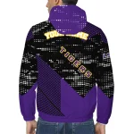custom lsu tigers arrow matrix purple black windbreaker jacket best selling