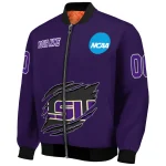 custom lsu tigers claw mark purple bomber jacket best selling