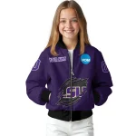 custom lsu tigers claw mark purple bomber jacket best selling
