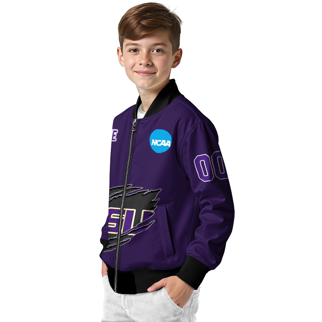 custom lsu tigers claw mark purple bomber jacket trendy custom lsu tigers claw mark purple bomber jacket trendy