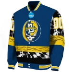 custom marquette golden eagles circle skull blue black varsity jacket best selling