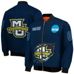 custom marquette golden eagles claw mark blue bomber jacket best selling