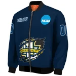 custom marquette golden eagles claw mark blue bomber jacket best selling