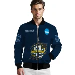 custom marquette golden eagles claw mark blue bomber jacket best selling