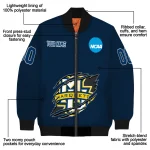 custom marquette golden eagles claw mark blue bomber jacket best selling