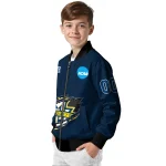 custom marquette golden eagles claw mark blue bomber jacket best selling