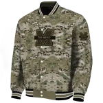custom marshall thundering herd camouflage abstract camouflage varsity jacket best selling