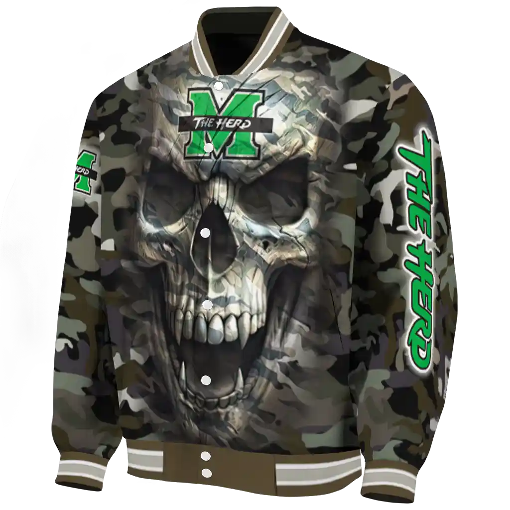 custom marshall thundering herd camouflage skull camouflage varsity jacket best selling custom marshall thundering herd camouflage skull camouflage varsity jacket best selling