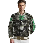 custom marshall thundering herd camouflage skull camouflage varsity jacket best selling