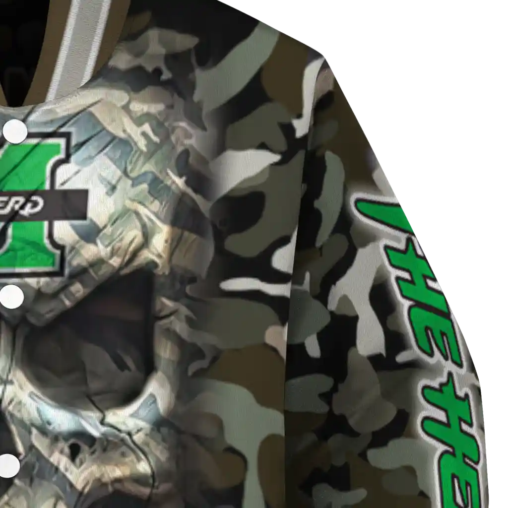 custom marshall thundering herd camouflage skull camouflage varsity jacket premium grade custom marshall thundering herd camouflage skull camouflage varsity jacket premium grade