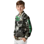 custom marshall thundering herd camouflage skull camouflage varsity jacket best selling